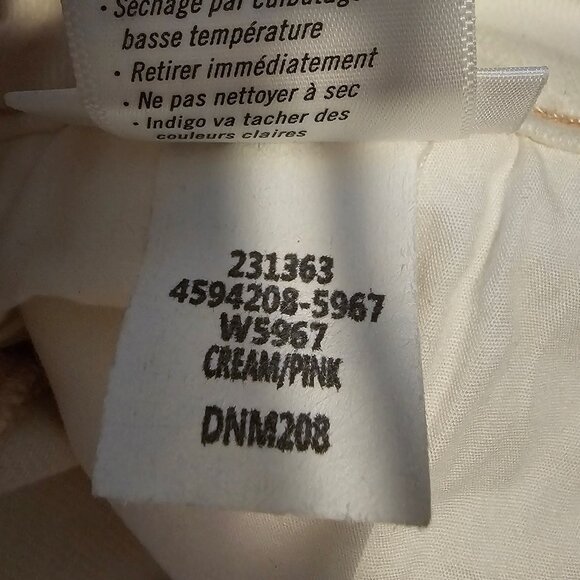 Women’s Paige Hoxton Straight Ankle Jeans Light Cream/Pink, Size 28 - Picture 12 of 12